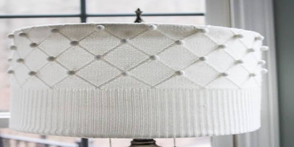 How to Brighten Your Room with DIY Sweater Covered Light Shade
